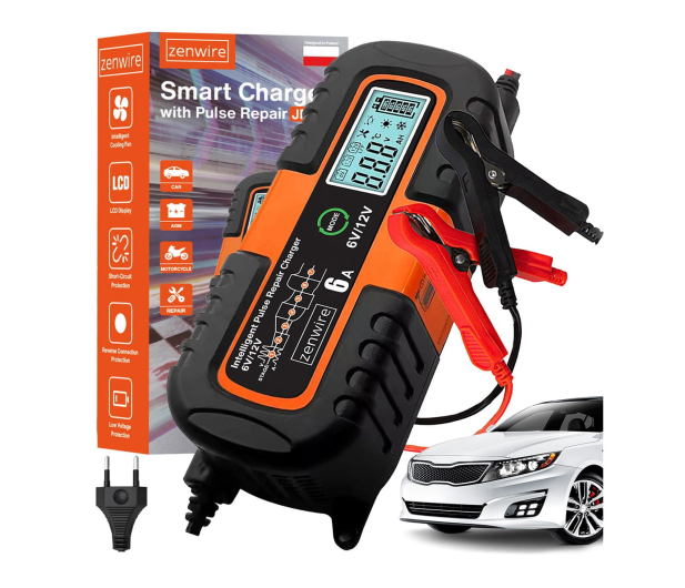 Zenwire Ładowarka Akumulatorów Samochodowych AGM 6V 12V JMD-6 - 1604683 - zdjęcie 4